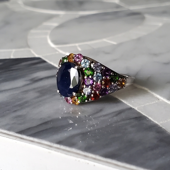 Sloane • Sapphire & Multi Gem Ring - Picture 9 of 10